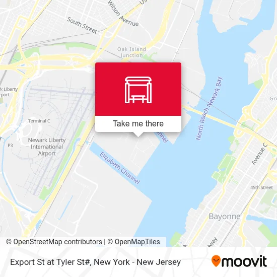 Export St at Tyler St# map