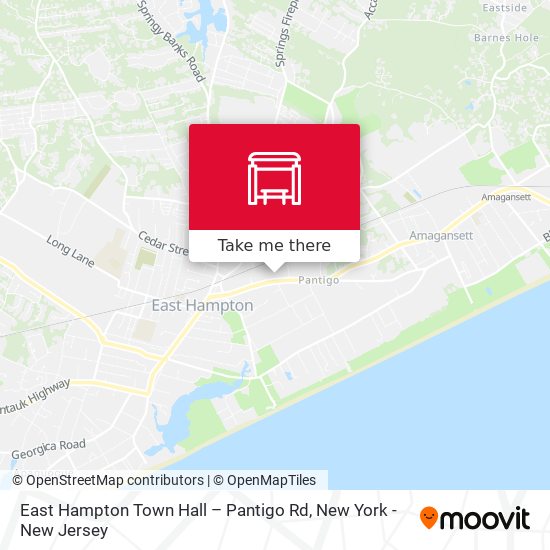 Mapa de East Hampton Town Hall – Pantigo Rd