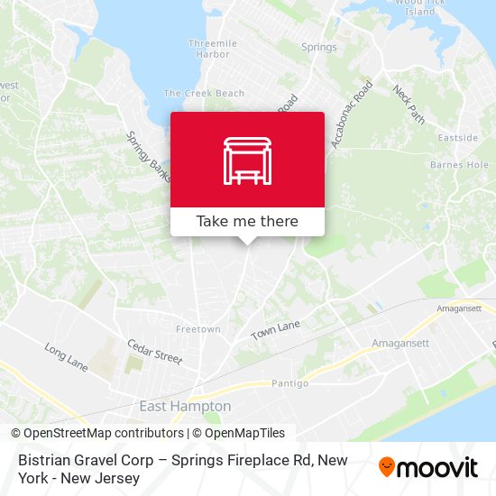 Bistrian Gravel Corp – Springs Fireplace Rd map