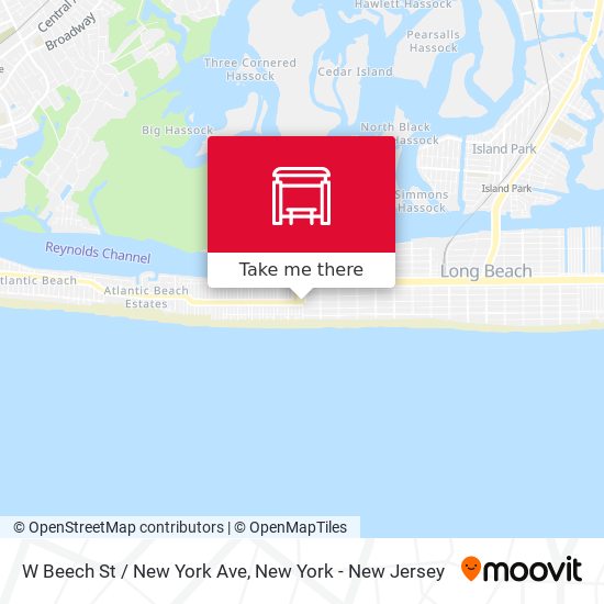 W Beech St / New York Ave map