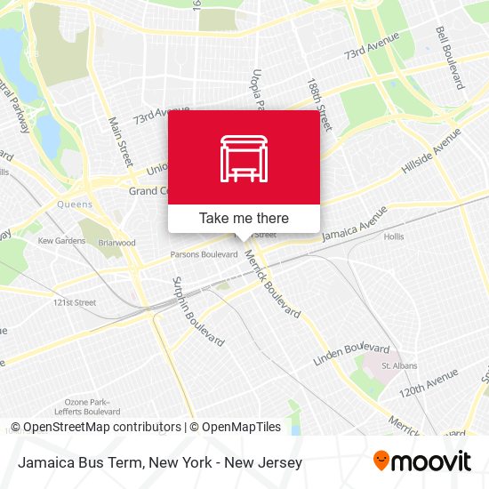 Jamaica Bus Term map