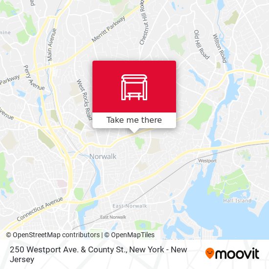 Mapa de 250 Westport Ave. & County St.