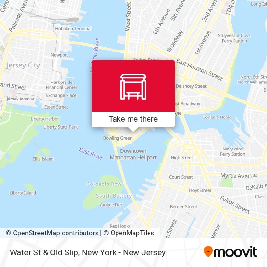 Water St & Old Slip map