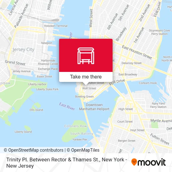 Mapa de Trinity Pl. Between Rector & Thames St.