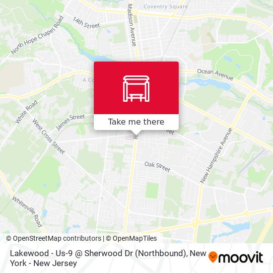 Lakewood - Us-9 @ Sherwood Dr (Northbound) map