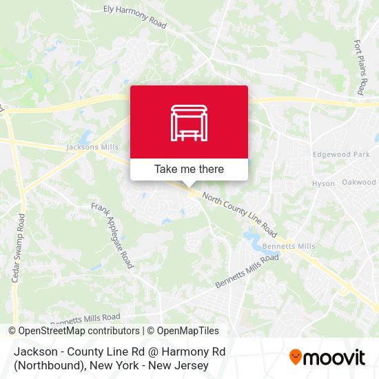 Jackson - County Line Rd @ Harmony Rd (Northbound) map
