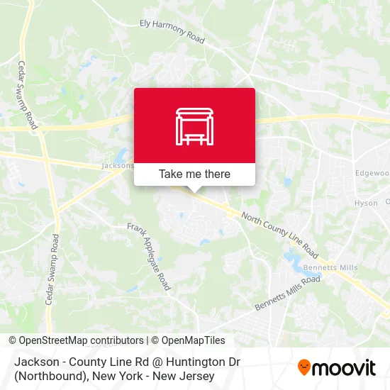 Jackson - County Line Rd @ Huntington Dr (Northbound) map