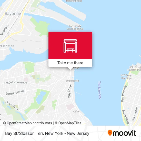 Bay St/Slosson Terr map