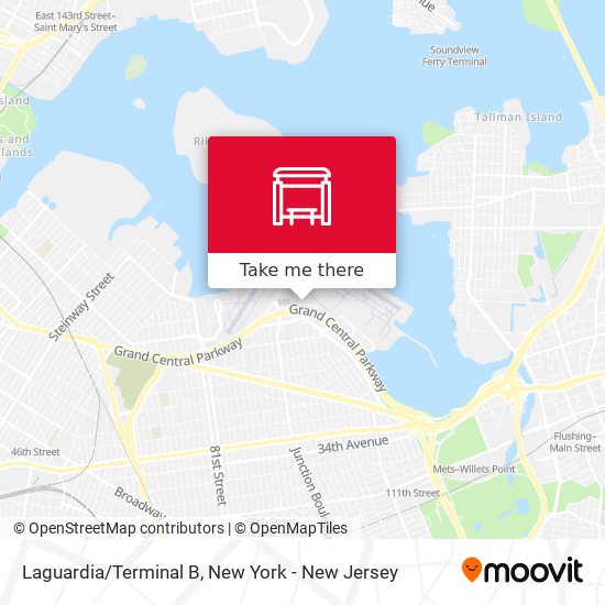 Laguardia/Terminal B map