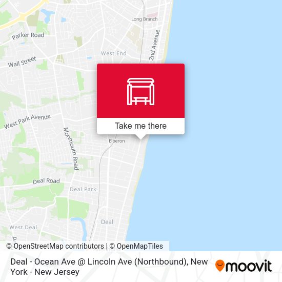 Deal - Ocean Ave @ Lincoln Ave (Northbound) map