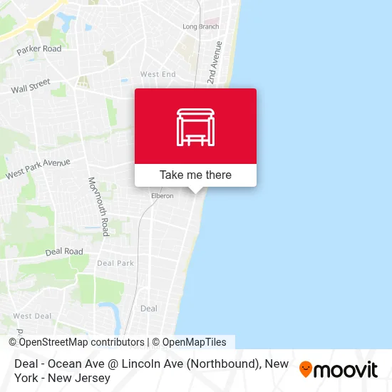 Deal - Ocean Ave @ Lincoln Ave (Northbound) map