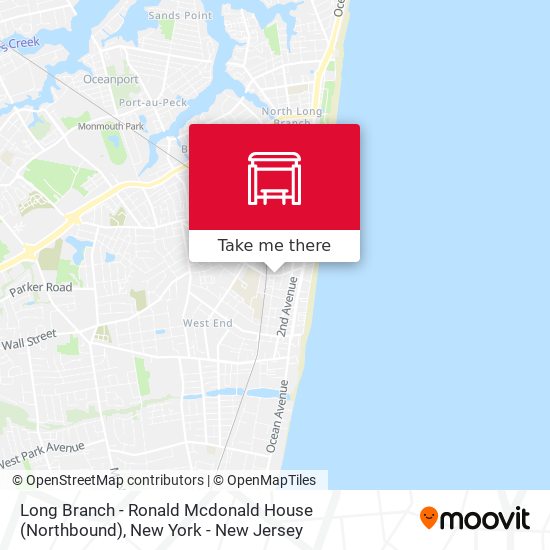 Long Branch - Ronald Mcdonald House (Northbound) map