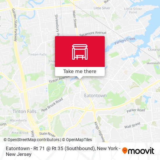 Eatontown - Rt 71 @ Rt 35 (Southbound) map