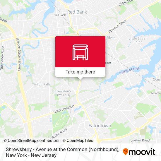 Mapa de Shrewsbury - Avenue at the Common (Northbound)