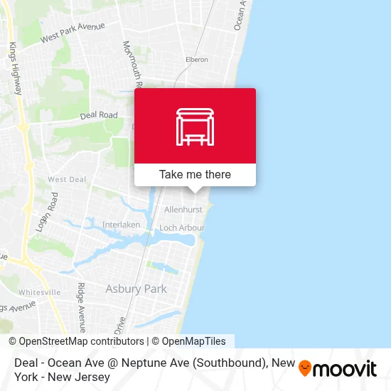 Deal - Ocean Ave @ Neptune Ave (Southbound) map