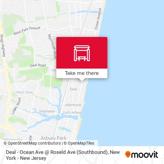 Deal - Ocean Ave @ Roseld Ave (Southbound) map