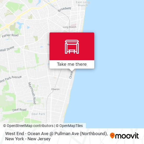 West End - Ocean Ave @ Pullman Ave (Northbound) map