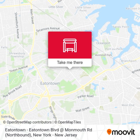 Eatontown - Eatontown Blvd @ Monmouth Rd (Northbound) map