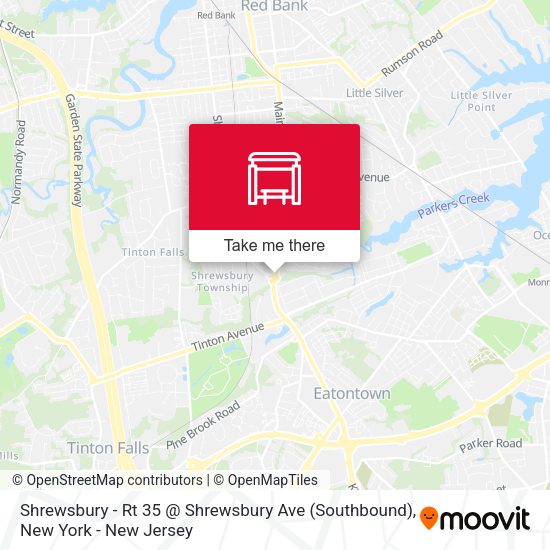 Mapa de Shrewsbury - Rt 35 @ Shrewsbury Ave (Southbound)