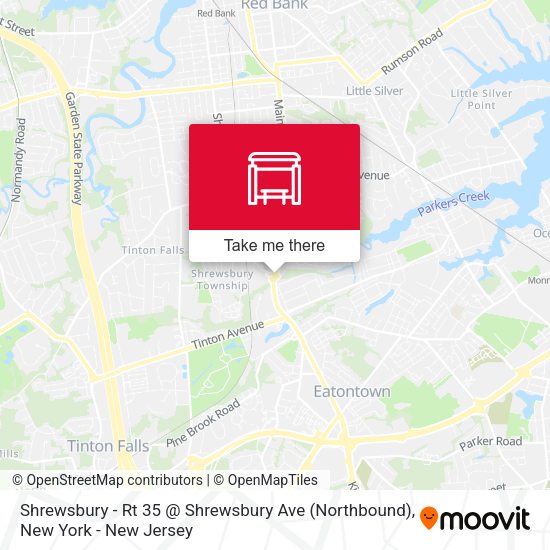 Mapa de Shrewsbury - Rt 35 @ Shrewsbury Ave (Northbound)