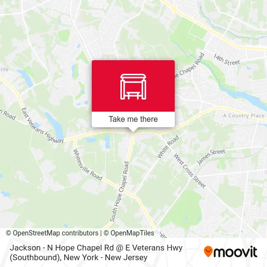 Jackson - N Hope Chapel Rd @ E Veterans Hwy (Southbound) map