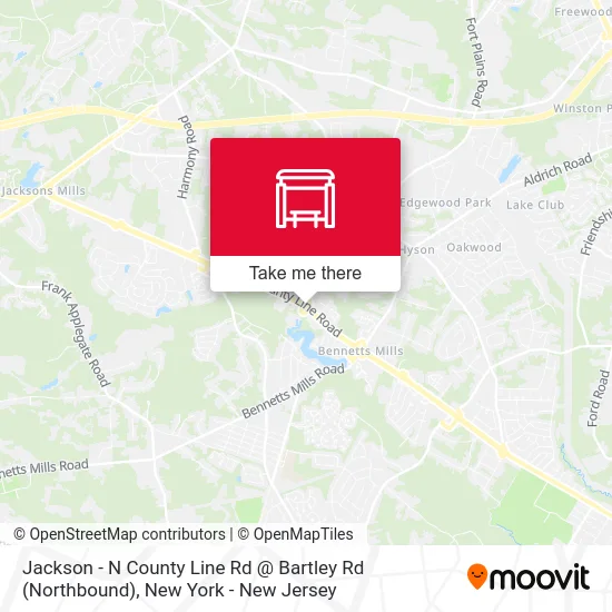 Jackson - N County Line Rd @ Bartley Rd (Northbound) map