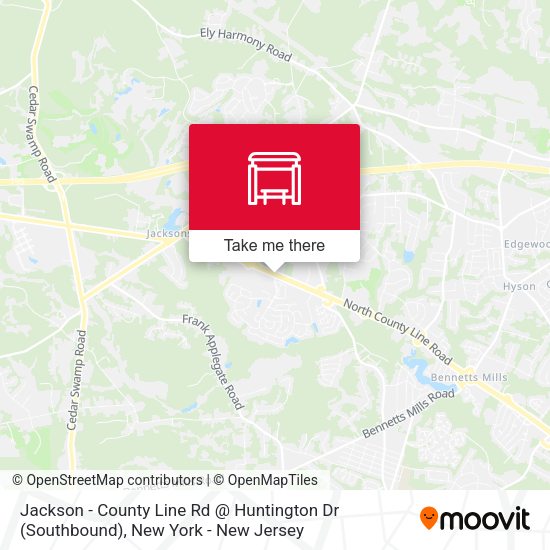 Jackson - County Line Rd @ Huntington Dr (Southbound) map