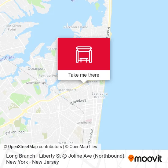 Long Branch - Liberty St @ Joline Ave (Northbound) map