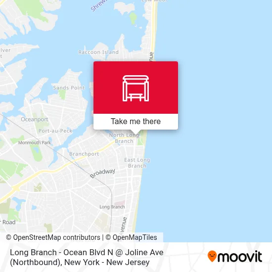 Long Branch - Ocean Blvd N @ Joline Ave (Northbound) map