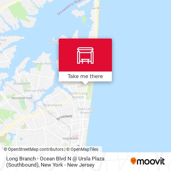 Mapa de Long Branch - Ocean Blvd N @ Ursla Plaza (Southbound)