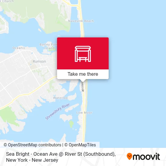 Sea Bright - Ocean Ave @ River St (Southbound) map