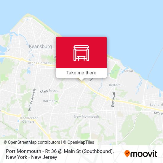 Port Monmouth Rt 36 Main St (Southbound) Routes, Schedules, and Fares