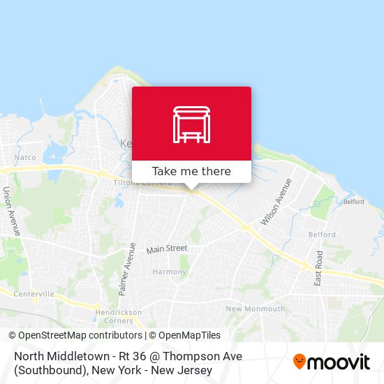 Mapa de North Middletown - Rt 36 @ Thompson Ave (Southbound)
