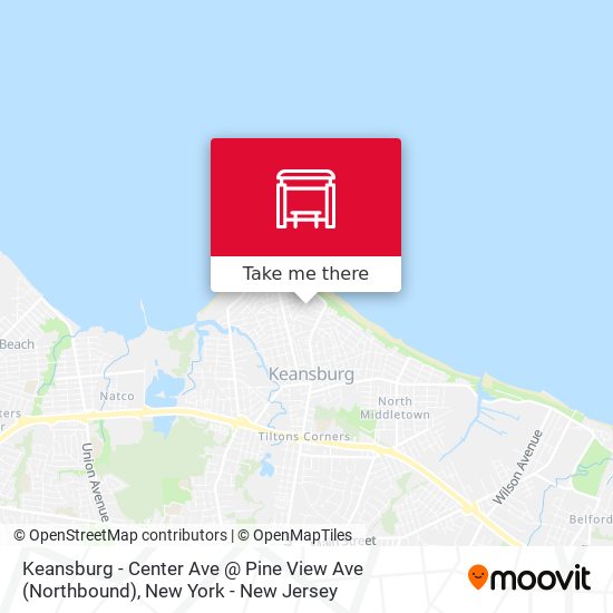 Keansburg -  Center Ave @ Pine View Ave (Northbound) map