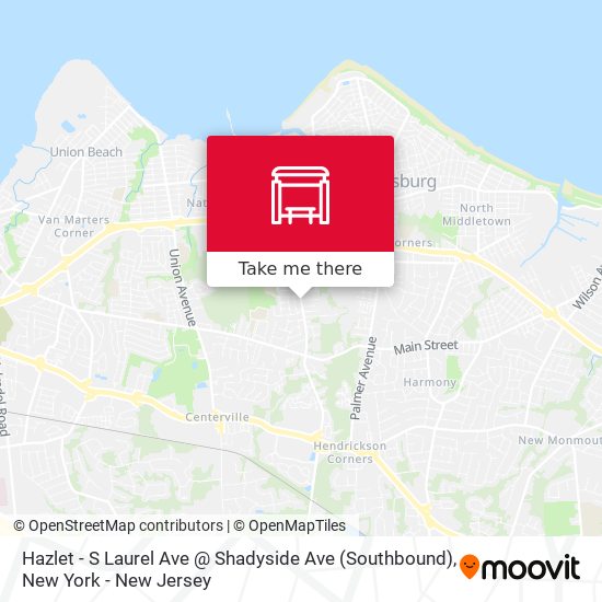 Mapa de Hazlet -  S Laurel Ave @ Shadyside Ave (Southbound)