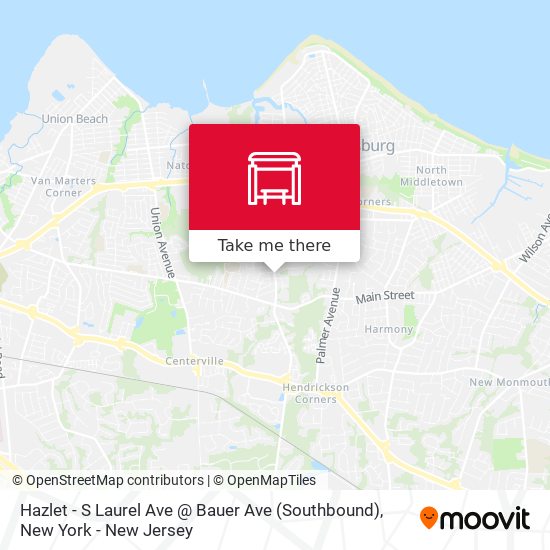 Hazlet -  S Laurel Ave @ Bauer Ave (Southbound) map