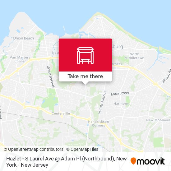 Hazlet -  S Laurel Ave @ Adam Pl (Northbound) map