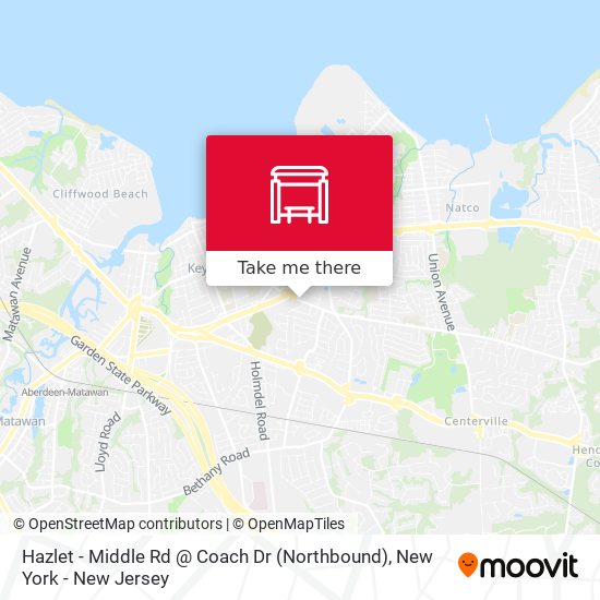 Mapa de Hazlet - Middle Rd @ Coach Dr (Northbound)