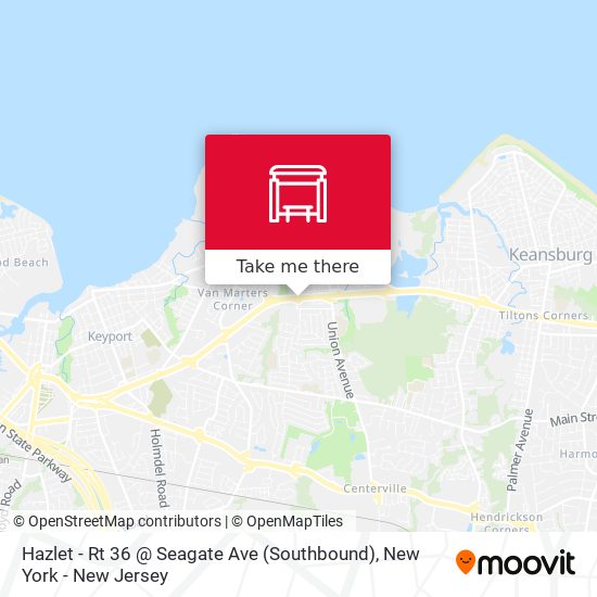 Hazlet - Rt 36 @ Seagate Ave (Southbound) map