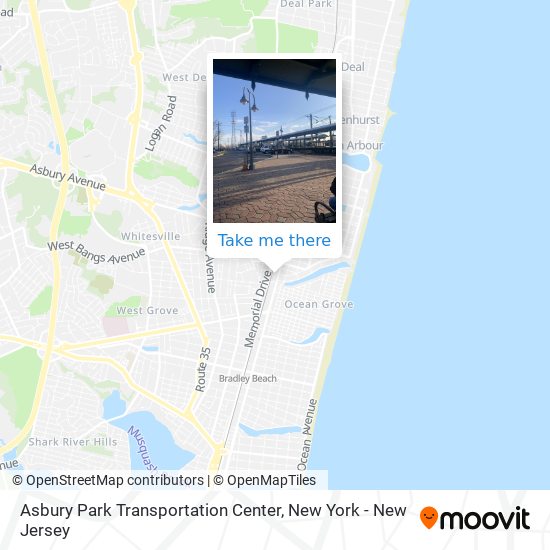Asbury Park Transportation Center map