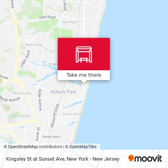 Kingsley St at Sunset Ave map