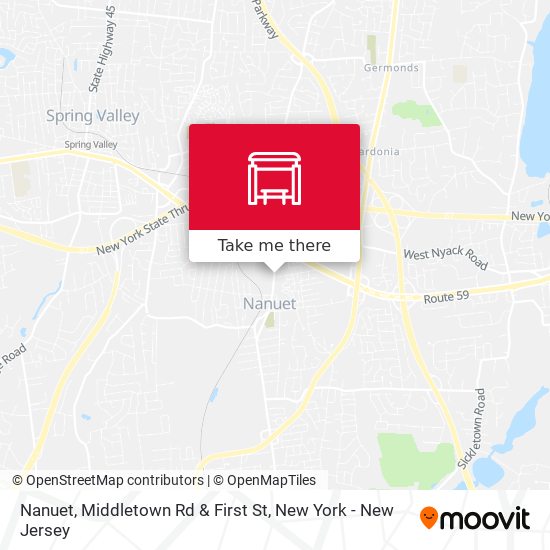 Nanuet, Middletown Rd & First St map