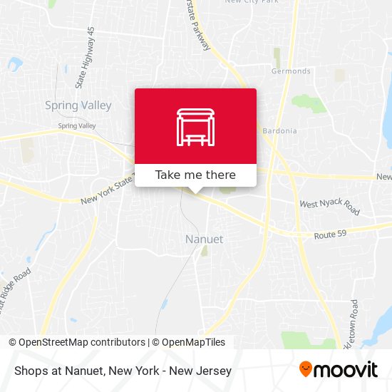 Shops at Nanuet map