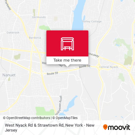 West Nyack Rd & Strawtown Rd map