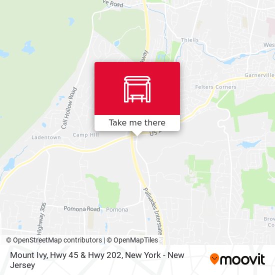 Mapa de Mount Ivy, Hwy 45 & Hwy 202