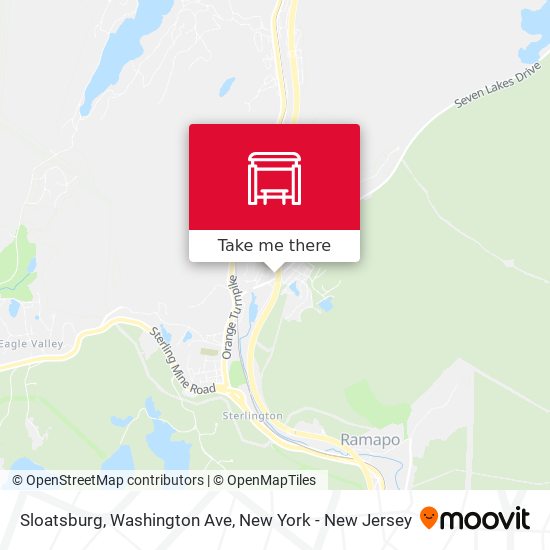 Sloatsburg, Washington Ave map