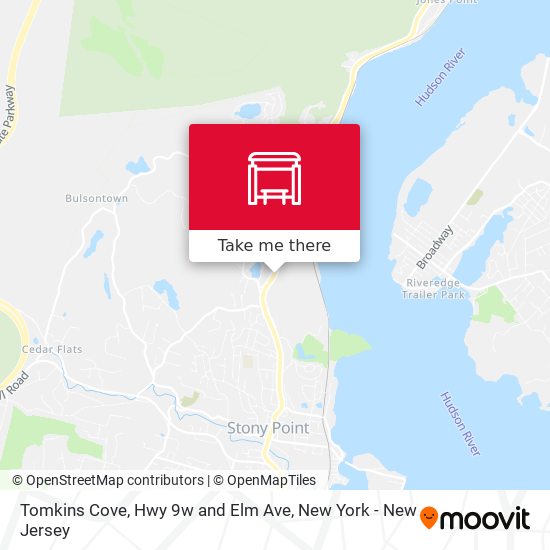 Mapa de Tomkins Cove, Hwy 9w and Elm Ave