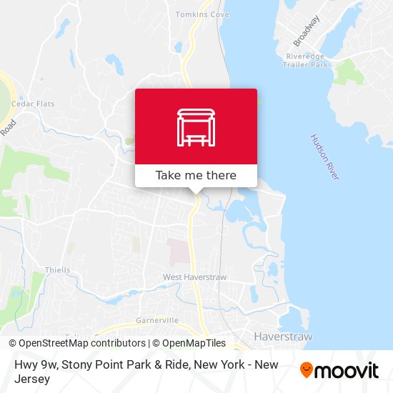 Hwy 9w, Stony Point Park & Ride map