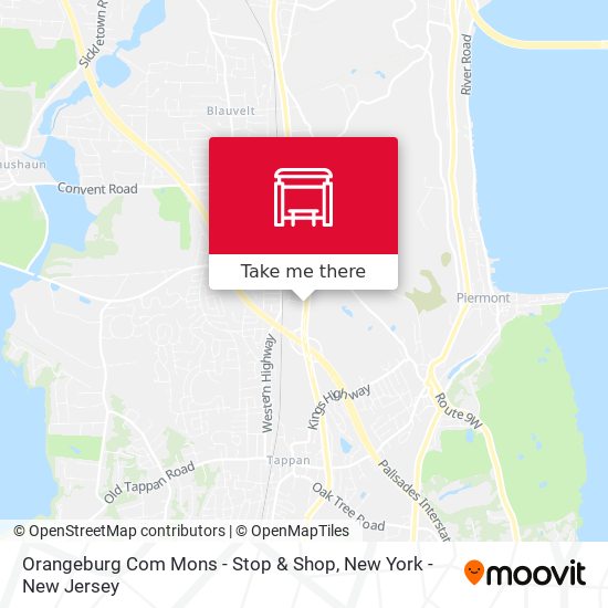 Orangeburg Com Mons - Stop & Shop map