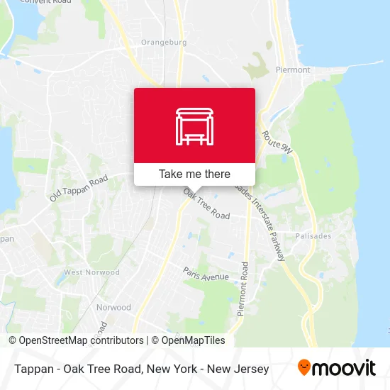 Tappan - Oak Tree Road map